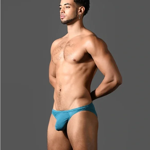 Andrew Christian Blue Textured Jockstrap - Picture 4 of 6